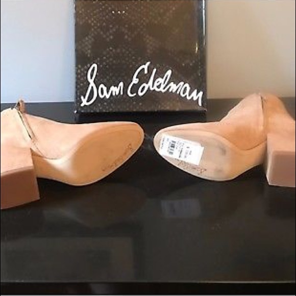 SOLD 🎉Sam Edelman Taye Chunky Mid Heel Booties - Picture 5 of 5